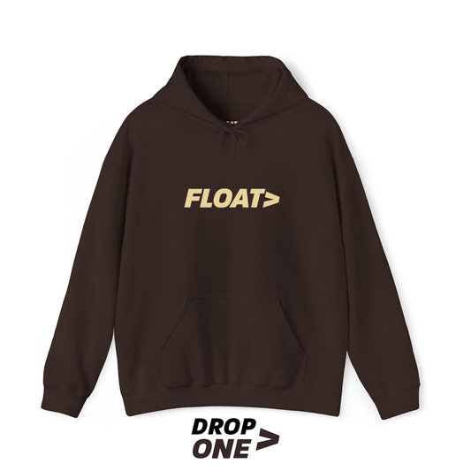 Float> brown/cream hoodie